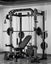 Smith Machine with 45kg Weight Stacks Black Carousel 19