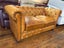 Genuine Leather Chesterfield Two Seater Couch Carousel 2