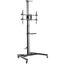 KONIC 37"-70" Telescopic Height-Adjustable Mobile TV Cart Trolley with Crank Carousel 1