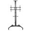 KONIC 37"-70" Telescopic Height-Adjustable Mobile TV Cart Trolley with Crank Carousel 3