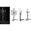 KONIC 37"-70" Telescopic Height-Adjustable Mobile TV Cart Trolley with Crank Carousel 4