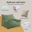 Marlow Bean Bag Chair Cover Suede Indoor Home Game Lounger Seat Lazy Sofa Green Carousel 7