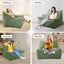 Marlow Bean Bag Chair Cover Suede Indoor Home Game Lounger Seat Lazy Sofa Green Carousel 9