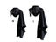 Medieval Armor Black Single Shoulder Retro Cape For Costume Carousel 3