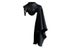 Medieval Armor Black Single Shoulder Retro Cape For Costume Carousel 1