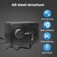 8.1L Digital Security Safe Box Password Key Lock Cash Lock Deposit Home Office Carousel 3
