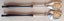 Stunning 12" long - heavy Black Pair of Antique Servers- Impressive ones! Carousel 2