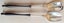 Stunning 12" long - heavy Black Pair of Antique Servers- Impressive ones! Carousel 3