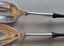 Stunning 12" long - heavy Black Pair of Antique Servers- Impressive ones! Carousel 4