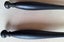 Stunning 12" long - heavy Black Pair of Antique Servers- Impressive ones! Carousel 7