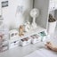 4 Pcs Set Stackable Desktop Storage Box Drawer Plastic Stationery Cosmetic Organ Carousel 5