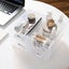4 Pcs Set Stackable Desktop Storage Box Drawer Plastic Stationery Cosmetic Organ Carousel 6