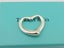 TIFFANY & CO Sterling Silver Large Open Heart Pendant Charm Carousel 1