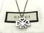 Gucci Sterling Silver Black Aureco Finish GG Pearl Clover Pendant Necklace Carousel 3