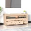 Tv Cabinet 114x35x52 Cm Solid Wood Pine Nxopbx Carousel 3