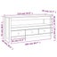 Tv Cabinet 114x35x52 Cm Solid Wood Pine Nxopbx Carousel 10