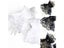 Classic Women Short Arm Sleeves Fingerless Gloves In Black White Carousel 3