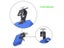 Blue Plastic Cow Bell Percussion Musical Accessory High Pitched Cowbell New Carousel 7