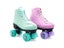 Japy Artificial Leather Quad Roller Skates Green Pink Double Line Skates Men Carousel 3