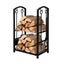 Traderight Firewood Rack 4 Fireplace Tool Log Wood Steel Large Holder Storage Carousel 1