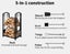 Traderight Firewood Rack 4 Fireplace Tool Log Wood Steel Large Holder Storage Carousel 3