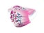 10PCS Adult Disposable Mask Colorful Butterfly Print 3Ply Ear Loop Carousel 5