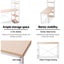 Artiss Metal Desk with Shelves - White with Oak Top Carousel 5