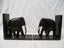 * SH 463 - Wooden Elephant Bookends - PAIR - Carousel 3