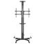 KONIC 37"-70" Telescopic Height-Adjustable Mobile TV Cart Trolley with Crank Carousel 3
