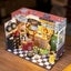 Robotime Rolife Garage Workshop DIY Miniature House Kit DG165 Carousel 3