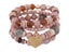 Heart Bead Bracelet For Women Antique Tassel Multilayer Beaded Set Carousel 7