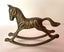 Vintage Solid Brass Rocking Horse Carousel 1
