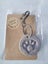 Handmade ceramic paw print/Dog tag keyring Carousel 1