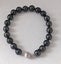 9mm Tahitian Sea Peacock Black Green Round Pearl Bracelet 20cms Carousel 5