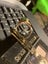 Lucky dark Jade vintage cocktail ring 9ct gold. Carousel 3