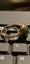Lucky dark Jade vintage cocktail ring 9ct gold. Carousel 4