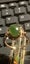Lucky dark Jade vintage cocktail ring 9ct gold. Carousel 9