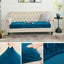 Elosung 2 Pcs Peacock Blue Elegant Polyester Sofa Cover Full Protection Against Carousel 4