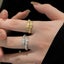 Golden Sparkling Serpent-Inspired Wrap Ring adjustable size Carousel 4