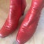 Footloose Red Knee-High Steampunk Style Heeled Boots Size 7-7.5 Carousel 2
