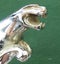 AWESOME Extremely RARE Leaping JAGUAR Sports Car DEALERSHIP Advertising Ashtray Carousel 7