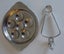 French Escargot S/Steel Snail Dishes and Tongs x 6 Carousel 3