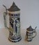 Vintage Lidded German Beer Steins x 2 Display Well Carousel 3