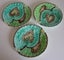 Majolica Vine Leaf Plates x 3 (A) Carousel 1