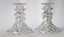 +++ EXQUISITE (2) GLASS/CRYSTAL CANDLE HOLDERS +++ Carousel 7
