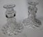 +++ EXQUISITE (2) GLASS/CRYSTAL CANDLE HOLDERS +++ Carousel 12