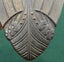 1950's VIKING SHIP Bonnet BADGE for a ROVER 90 Norseman Long Boat RAPE & PILLAGE Carousel 3