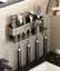 1pc Multifunctional Wall Mounted Toothbrush Holder Carousel 3