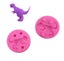 Dinosaur 3D Squeeze Silicone Craft Mold Carousel 1