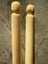 Antique Pair of Hand Carved Bone Sewing Needles in Silk Case Carousel 18